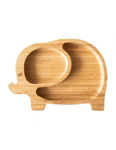 PLATO DE BAMBÚ CON 3 COMPARTIMENTOS ECOLÓGICO RASCALS