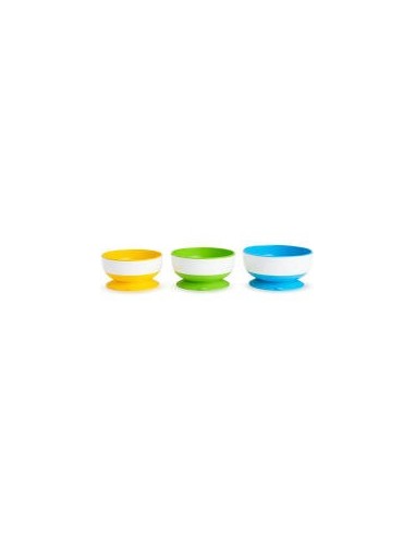 PACK 3 CUENCOS CON VENTOSA STAY-PUT MUNCHKIN