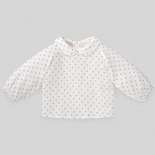 BLUSA DE TELA ESTAMPADA ESTRELLAS COLECCION CASTILLO PAZ RODRIGUEZ REF.150272