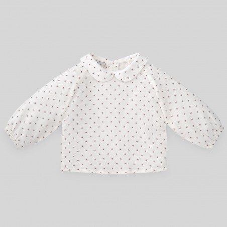 BLUSA DE TELA ESTAMPADA ESTRELLAS COLECCION CASTILLO PAZ RODRIGUEZ REF.150272
