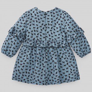 VESTIDO INFANTIL GATOS... 2