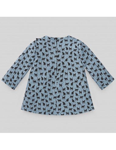Vestido niña estampado gatos PAZ Rodríguez