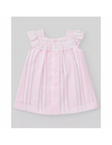 Vestido Aura Bebé Niña con puntilla PAZ Rodríguez
