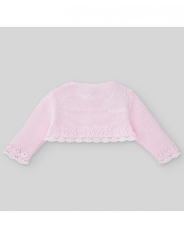 chaqueta corta boba con onditas aura paz rodriguez