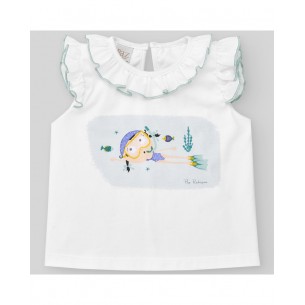 CAMISETA NIÑA FONDO MARINO...