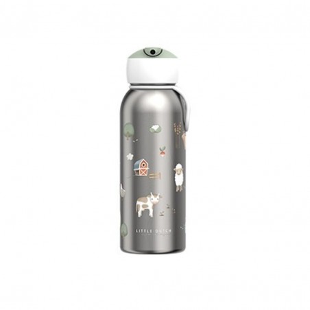 BOTELLA ISOTERMICA FLIP-UP 350ML PEQUEÑA GRANJA LITTLE DUTCH