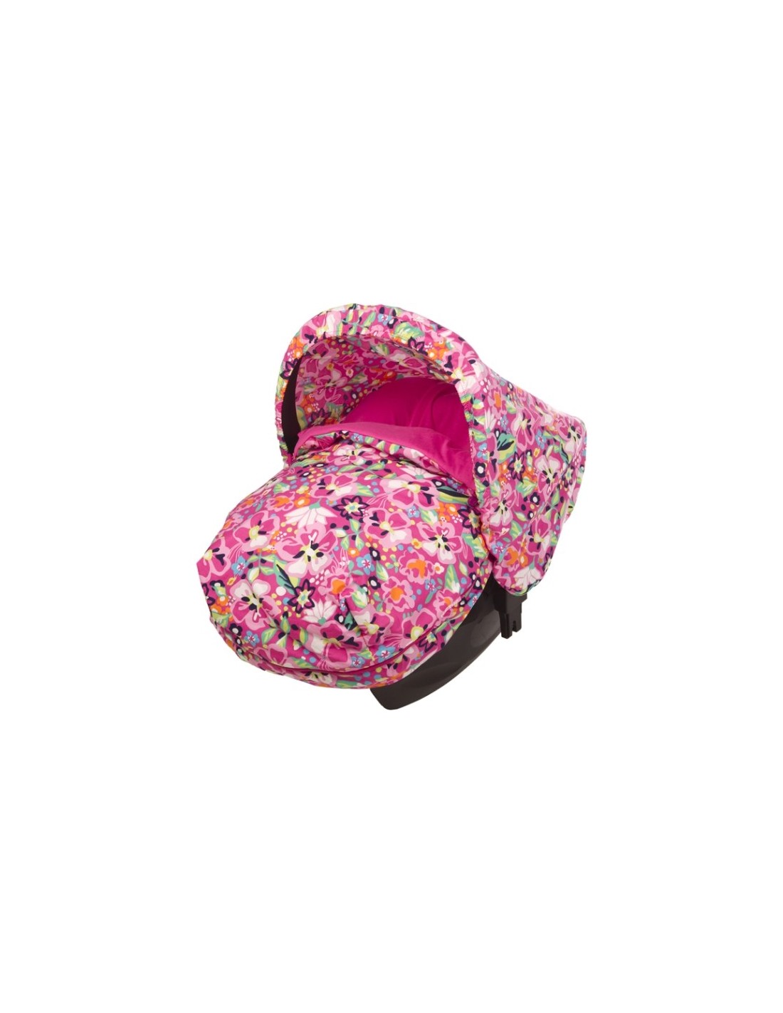 Saco maxicosi niña o niño con capota FIORE flores rosa, azul, beige o fucsia