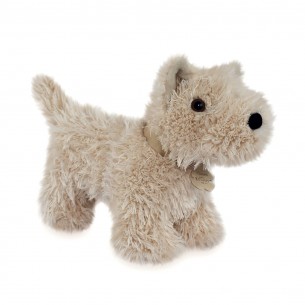 Perro peluche fox terrier con cesta para llevarlo Histoire d'Ours 2
