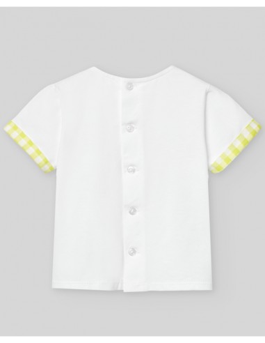Conjunto camiseta + peto cuadros amarillo Peonza PAZ Rodríguez