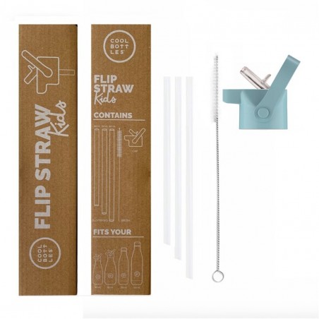 kids cap tapon con pajita para botellas de 260ml coolm bottles