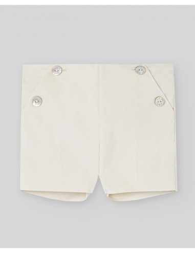 Conjunto ceremonia bebé camisa y pantalón corto PAZ Rodríguez