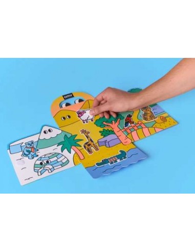montessori pegatinas reutilizables omy