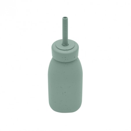 botella con pajita silicona platinum kikkaboo