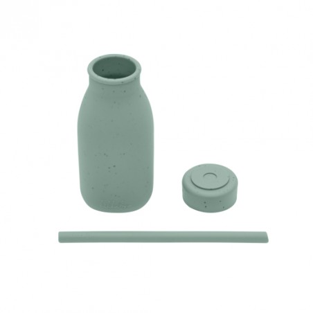 botella con pajita silicona platinum kikkaboo