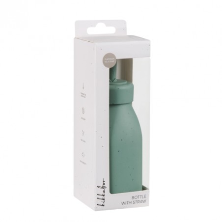 botella con pajita silicona platinum kikkaboo