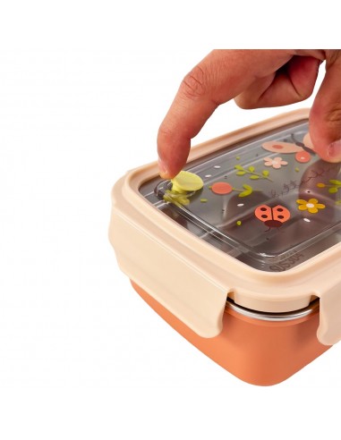 fiambrera acero steel lunchbox miniland