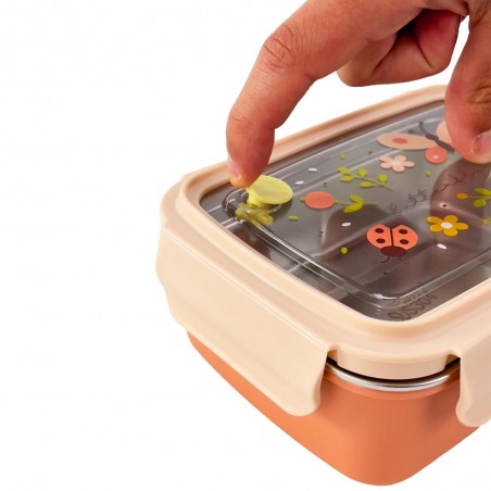 fiambrera acero steel lunchbox miniland