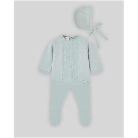 Conjunto regalo bebé invierno: jubón, polaina y capota | PAZ Rodríguez