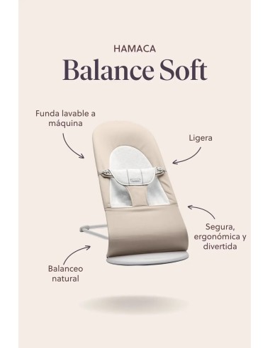 Hamaca Balance Soft BabyBjörn | Ergonómica y plegable