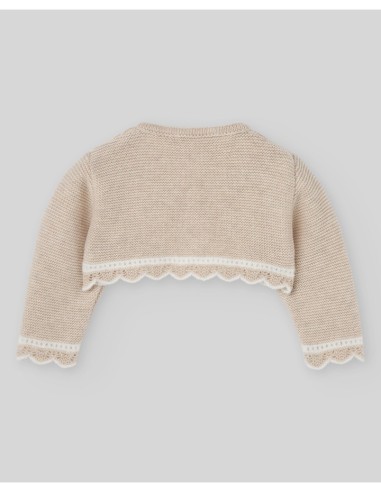 Chaqueta corta de algodón y cashmere bebé "LUA" PAZ Rodríguez