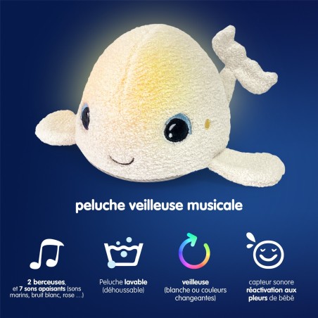 beluga peluche luminoso pabobo