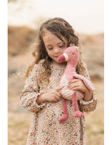 flamenco peluche 35cm safari friends little dutch ld8352