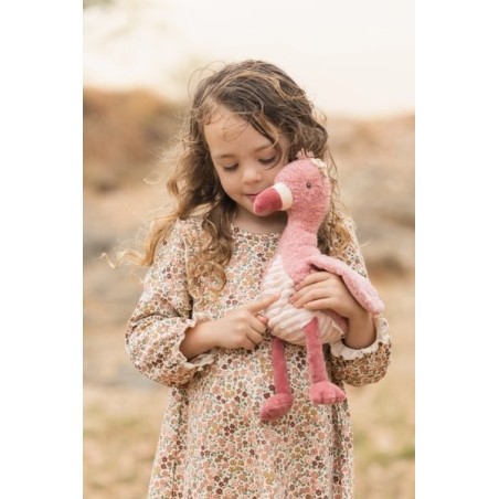 flamenco peluche 35cm safari friends little dutch ld8352