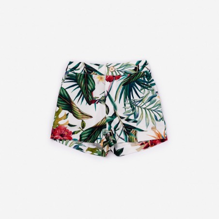 PANTALON SHORT ESTAMPADO 05431 TROPICAL PAZ RODRIGUEZ