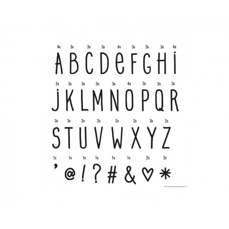 LETRAS PARA CAJA DE LUCES LITTLE LOVELY COMPANY