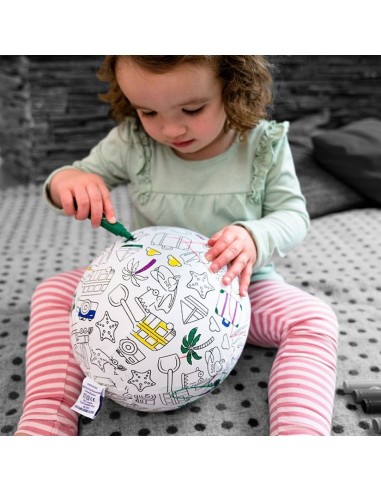 GLOBO PARA COLOREAR Y JUGAR BUBABLOON