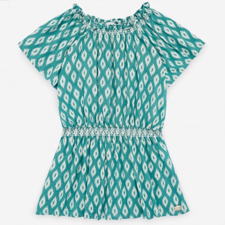 Vestido niña verano nido de abeja "Nereidas" PAZ Rodríguez