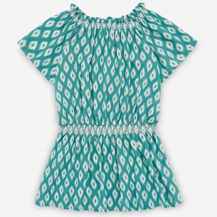 Vestido niña verano nido de abeja "Nereidas" PAZ Rodríguez 2