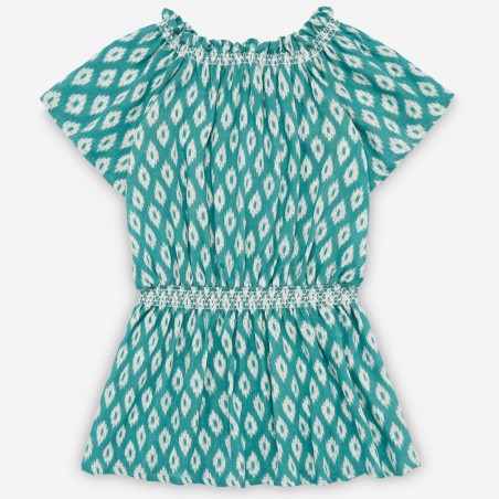 Vestido niña verano nido de abeja "Nereidas" PAZ Rodríguez